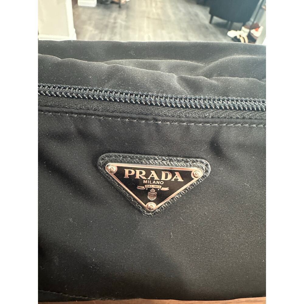 Prada Re-Nylon and Saffiano Leather Travel Pouch - Picture 10 of 12